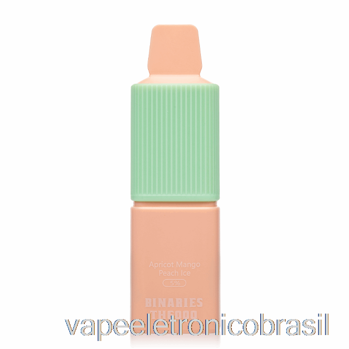 Vape Eletrônico Horizonte Binários Th6000 Descartável Damasco Manga Pêssego Gelo